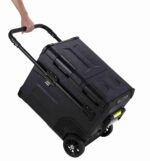 e45 car refrigerator, wheels, levers, double box, 171wh battery, compressor cooling, 20℃ dc12v/24v/ac100 240v