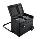 e45 car refrigerator, wheels, levers, double box, 171wh battery, compressor cooling, 20℃ dc12v/24v/ac100 240v