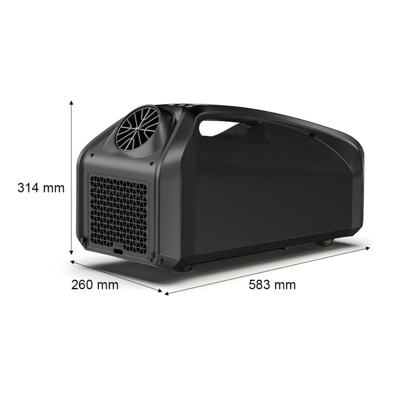 QN750 portable air conditioner, 24v dc panasonic compressor