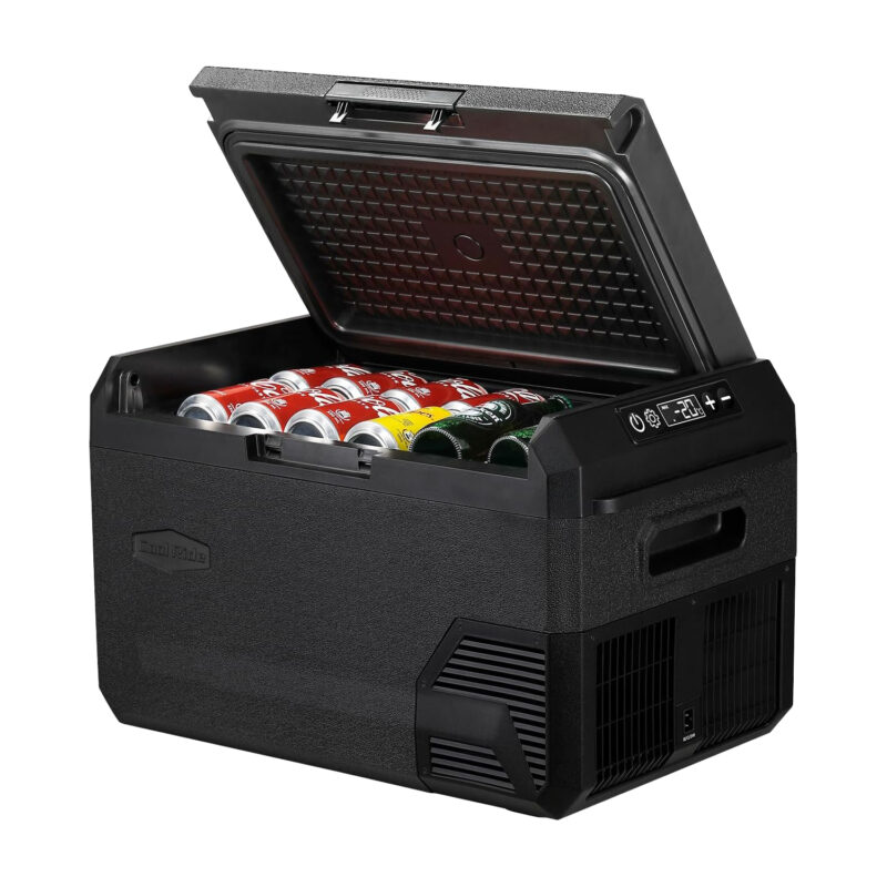 pd20 car refrigerator, compressor cooling, 20℃ dc12v/24v/ac100 240v