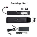 36v ebike battery 13ah 17.5ah hailong li ion ebike bicycle battery with charger and usb, bms protection board for100w 1500w motor