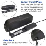 36v ebike battery 13ah 17.5ah hailong li ion ebike bicycle battery with charger and usb, bms protection board for100w 1500w motor