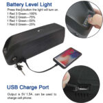 36v ebike battery 13ah 17.5ah hailong li ion ebike bicycle battery with charger and usb, bms protection board for100w 1500w motor