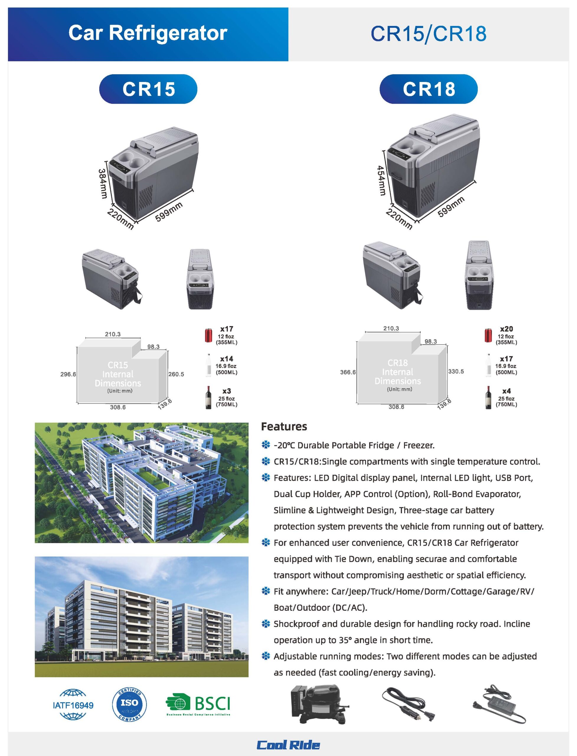 cr15&18 car refrigerator catalog