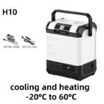 h10 car refrigerator, warm and cold, compressor cooling, 20℃ dc12v/24v/ac100 240v