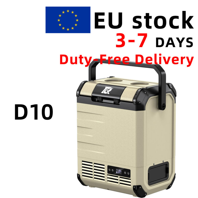 【eu stock】d18 car refrigerator, compressor cooling, 20℃ dc12v/24v/ac100 240v