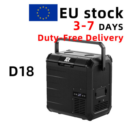 Home 【eu stock】d18 car refrigerator, compressor cooling, 20℃ dc12v/24v/ac100 240v