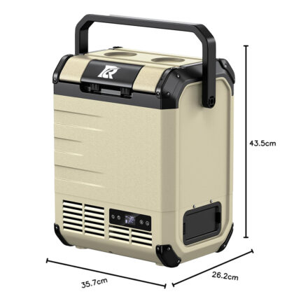 【eu stock】d18 car refrigerator, compressor cooling, 20℃ dc12v/24v/ac100 240v